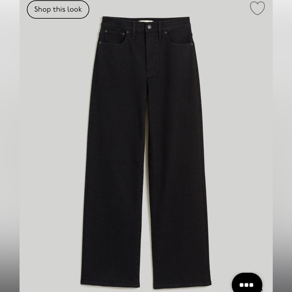 Madewell Perfect Vintage Wide Leg Jeans in Black size 28 - Picture 7 of 8